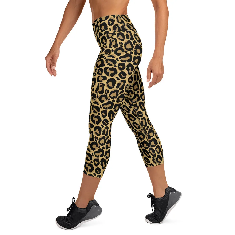 Yoga Capri Leggings Original Leopard